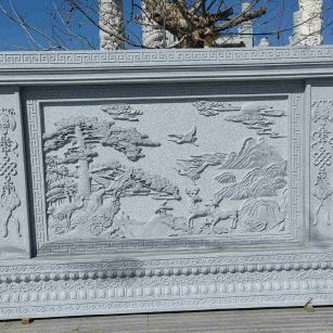陇南 芝麻白大型照壁，屏风，影壁