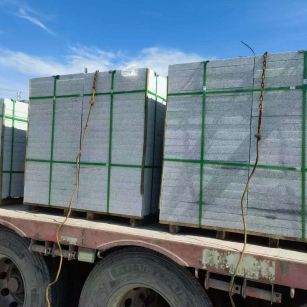 陇南 芝麻白花岗岩地铺石装车日常