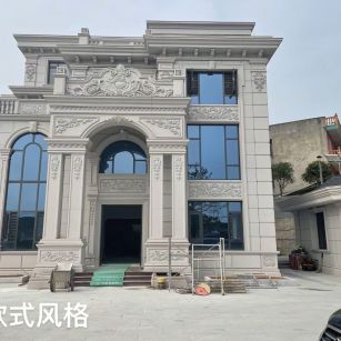 陇南 白麻花岗岩别墅外墙干挂