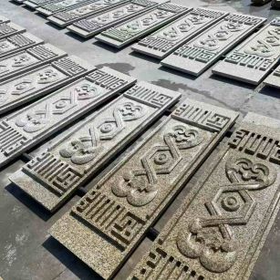 陇南 黄金麻花岗岩外墙雕刻板