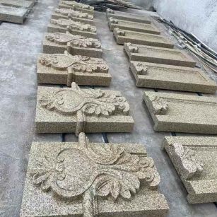 陇南 黄金麻花岗岩别墅外墙雕刻板