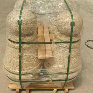 陇南 黄金麻异形定制雕花——棒棒糖挡车柱