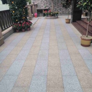 陇南 黄金麻白麻荔枝面庭院铺装展示