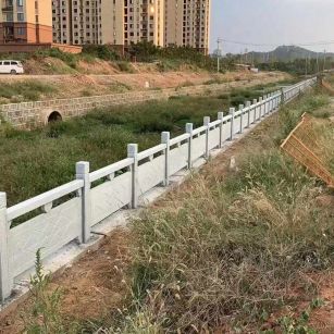 陇南 白麻河道栏杆效果展示图