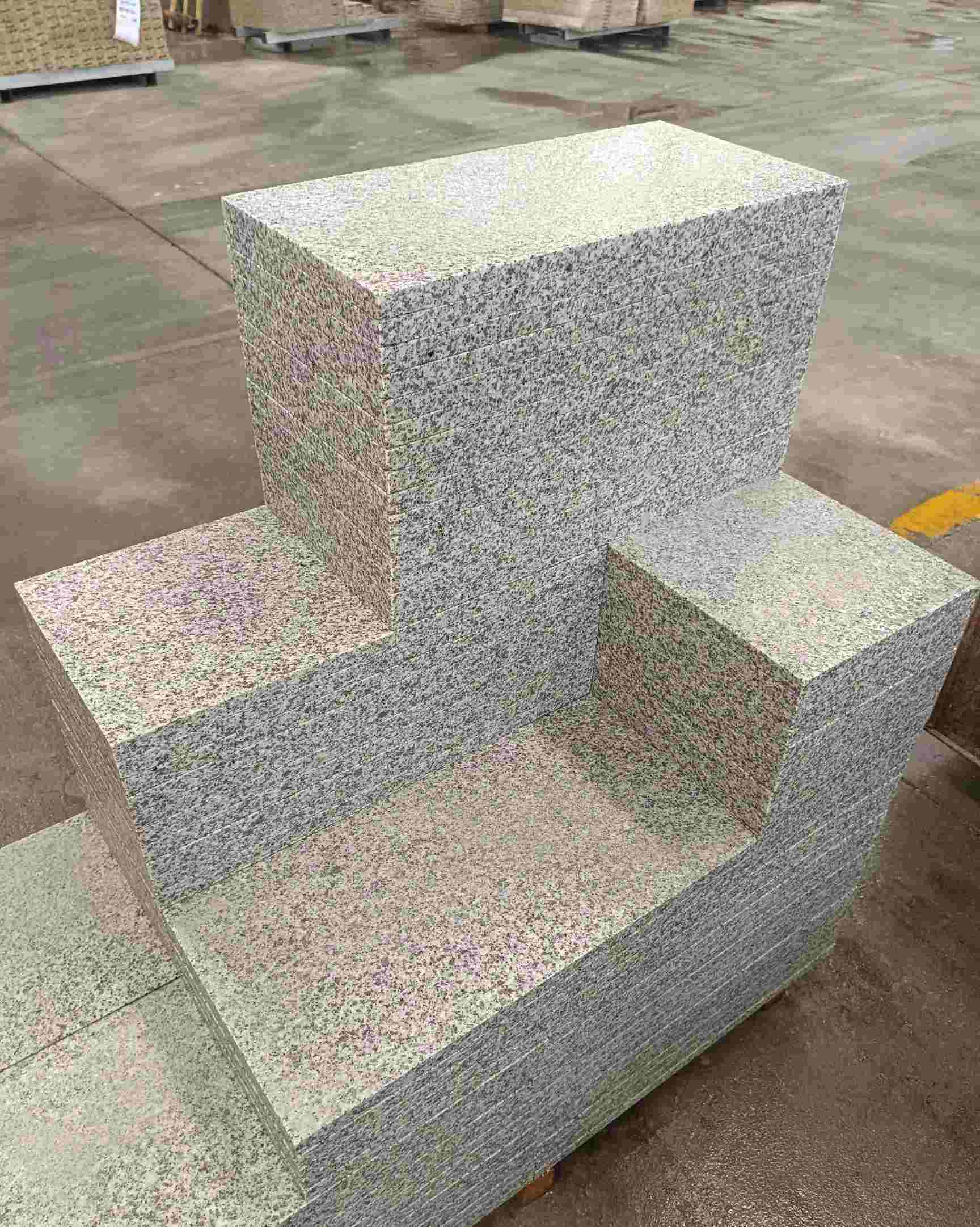 陇南 白麻花岗岩荔枝面地铺石