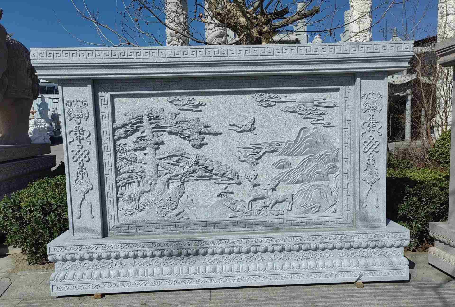 陇南 芝麻白大型照壁，屏风，影壁