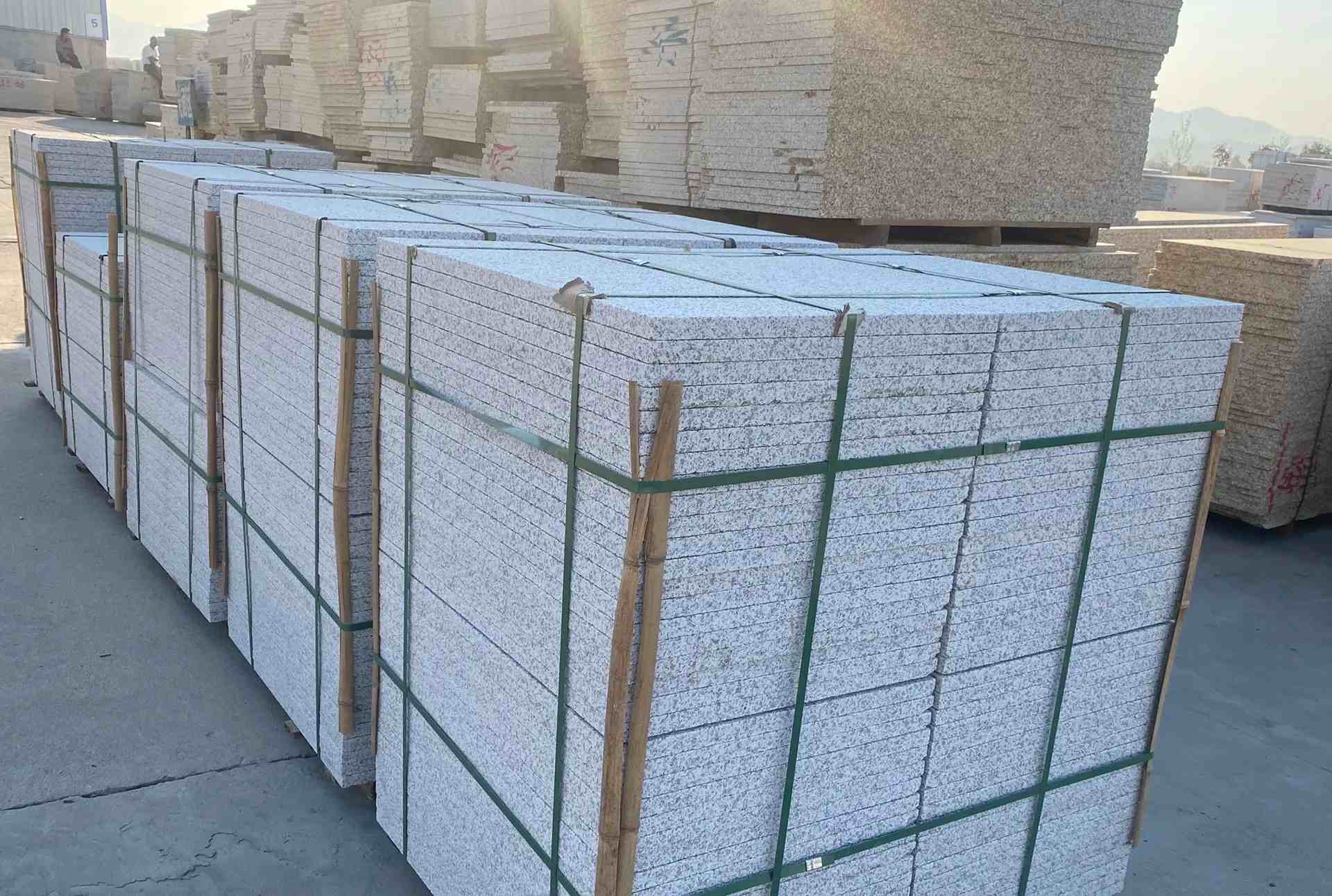 陇南 白麻花岗岩荔枝面地铺石